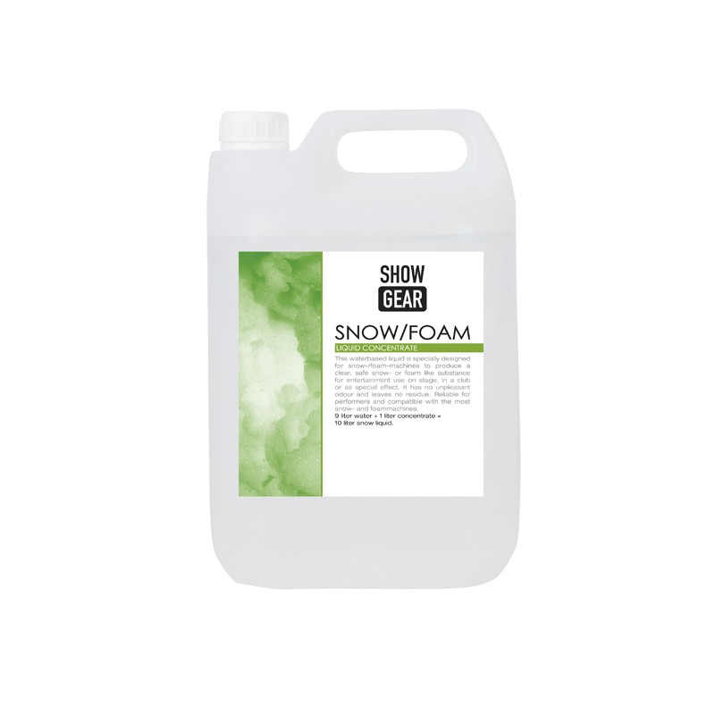 Showgear Snow/Foam Concentrate 5 litre - 1 Showgear Snow/Foam Concentrate 5 litre - 1