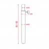 Showgear Mammoth Distance Tube - 90 - 128 cm (D8611) - 2 Showgear Mammoth Distance Tube - 90 - 128 cm (D8611) - 2