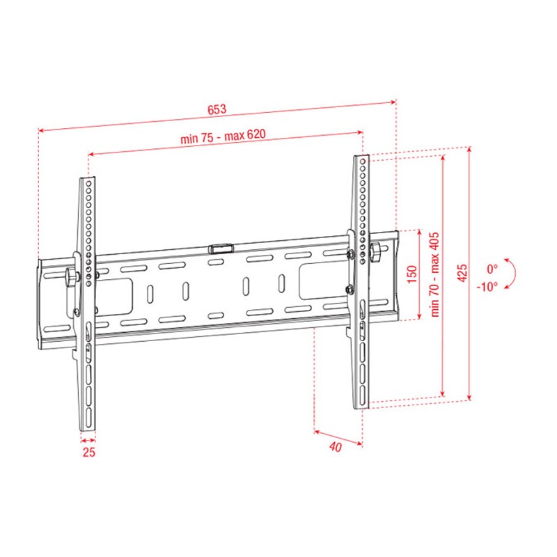 Showgear PLB3770 TV Wall Mount - 2 Showgear PLB3770 TV Wall Mount - 2