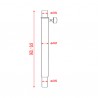 Showgear Mammoth Distance Tube - 90 - 128 cm (D8610) - 2 Showgear Mammoth Distance Tube - 90 - 128 cm (D8610) - 2