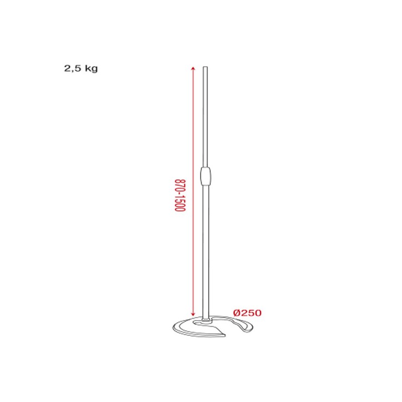 Showgear Microphone Pole - 2 Showgear Microphone Pole - 2