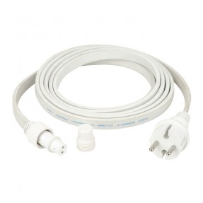 Showgear Power Cable for Festoon Light E27 - 3 m, white - 1