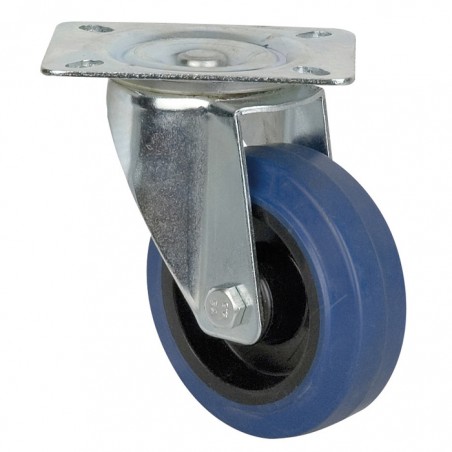 Showgear Swivel Blue Wheel - 100 mm, without Brake - 1