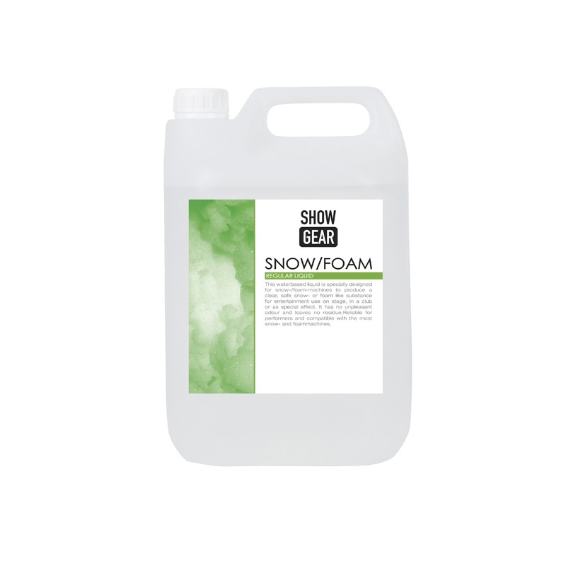 Showgear Snow/Foam Liquid 5 litre - 1 Showgear Snow/Foam Liquid 5 litre - 1