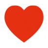 Showgear Electric Confetti Cannon - 50 cm, red hearts - 2