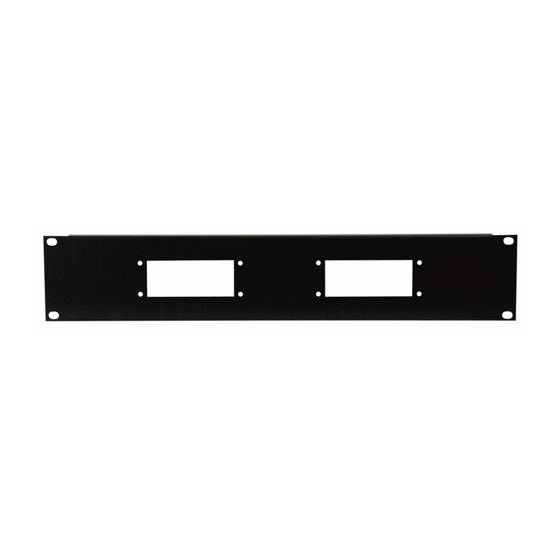 Showgear 19 Inch Multi Connector Panel 2U, for 2 x 16-pin multiconnectors - 1