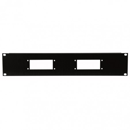 Showgear 19 Inch Multi Connector Panel 2U, for 2 x 16-pin multiconnectors - 1