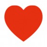 Showgear Handheld Confetti Cannon Small - 28 cm, red hearts - 2 Showgear Handheld Confetti Cannon Small - 28 cm, red hearts - 2