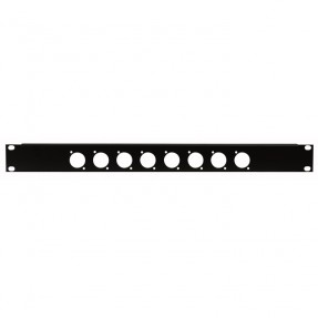 Showgear 19 Inch Connector Panel 1U, for 8 XLR Connectors (D-Size) - 1