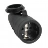 Showgear Rubber Schuko Connector Female - 1 Showgear Rubber Schuko Connector Female - 1