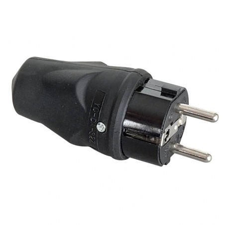 Showgear Rubber Schuko Connector Male - 1