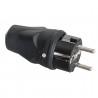 Showgear Rubber Schuko Connector Male - 1 Showgear Rubber Schuko Connector Male - 1