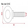 Showgear Speaker Hanging Eye - M10 - 4 Showgear Speaker Hanging Eye - M10 - 4