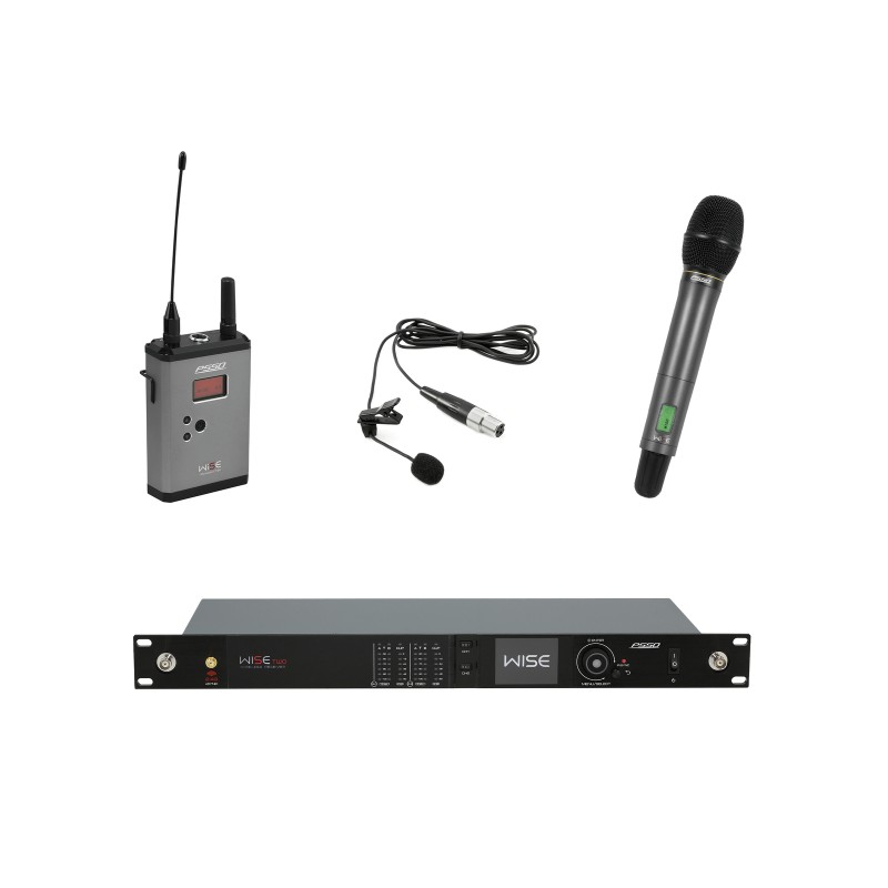 PSSO Set WISE TWO + Dyn. wireless microphone + BP + Lavalier 823-832/863-865MHz - 1 PSSO Set WISE TWO + Dyn. wireless microphone + BP + Lavalier 823-832/863-865MHz - 1