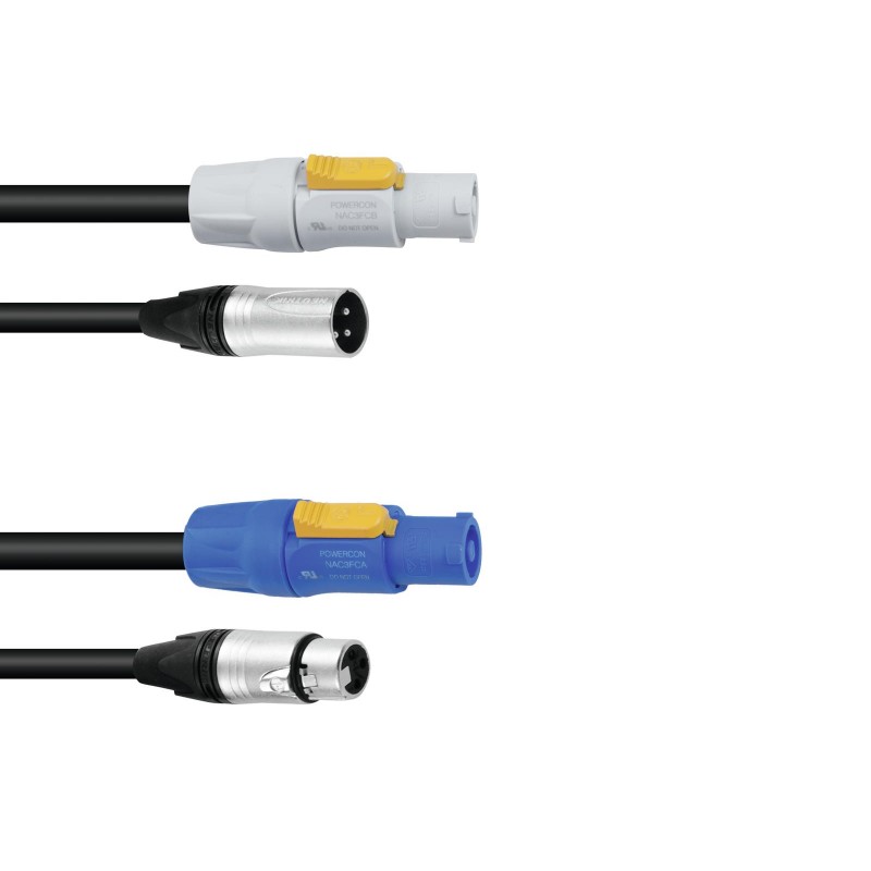 PSSO Combi cable DMX PowerCon/XLR 10m - 1 PSSO Combi cable DMX PowerCon/XLR 10m - 1