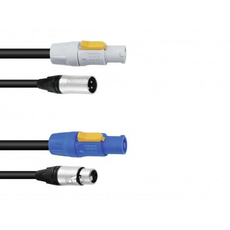 PSSO Combi cable DMX PowerCon/XLR 10m - 1