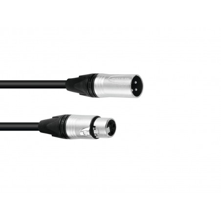 PSSO DMX cable XLR 3pin 1.5m bk Neutrik - 1