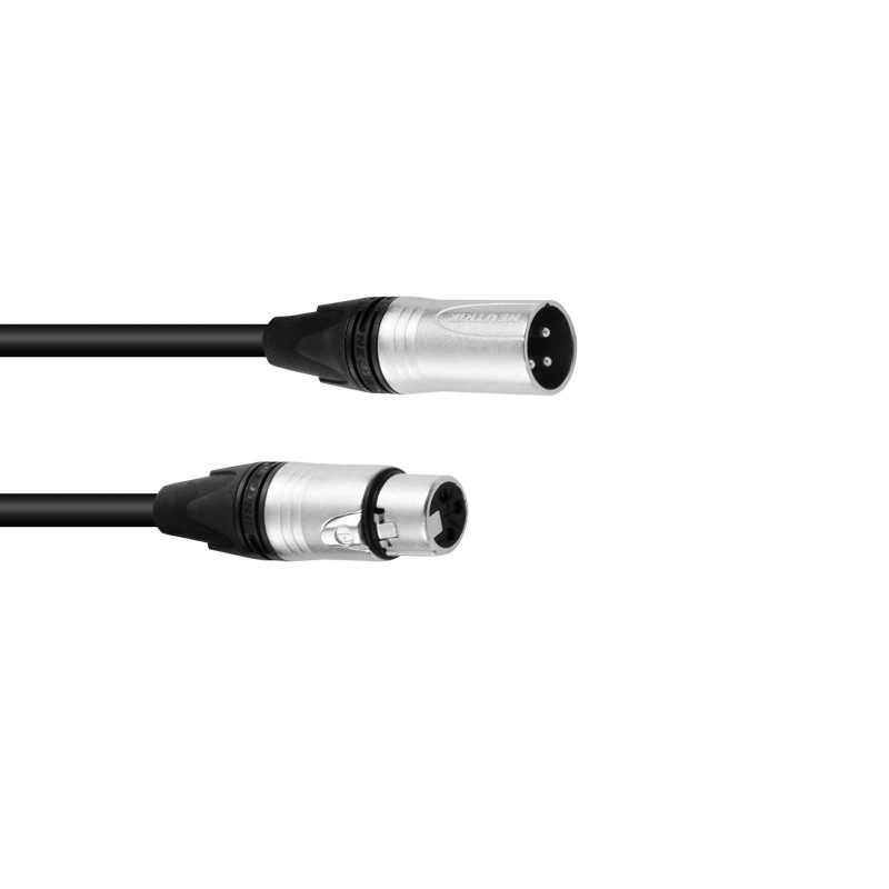 PSSO DMX cable XLR 3pin 5m bk Neutrik - 1