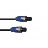 PSSO Speaker cable Speakon 2x2.5 15m bk - 1