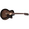 Guild F-2512E Transparent Black Burst Deluxe Maple - Gitara elektro-akustyczna - 5