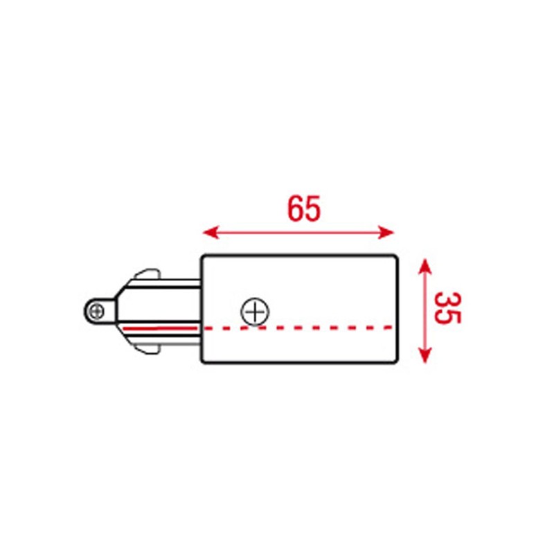 Artecta A0313202 - 1-Phase Feed-In Connector (white) - 2