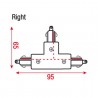 Artecta A0313712 - 1-Phase Right T-Connector (white) - 2