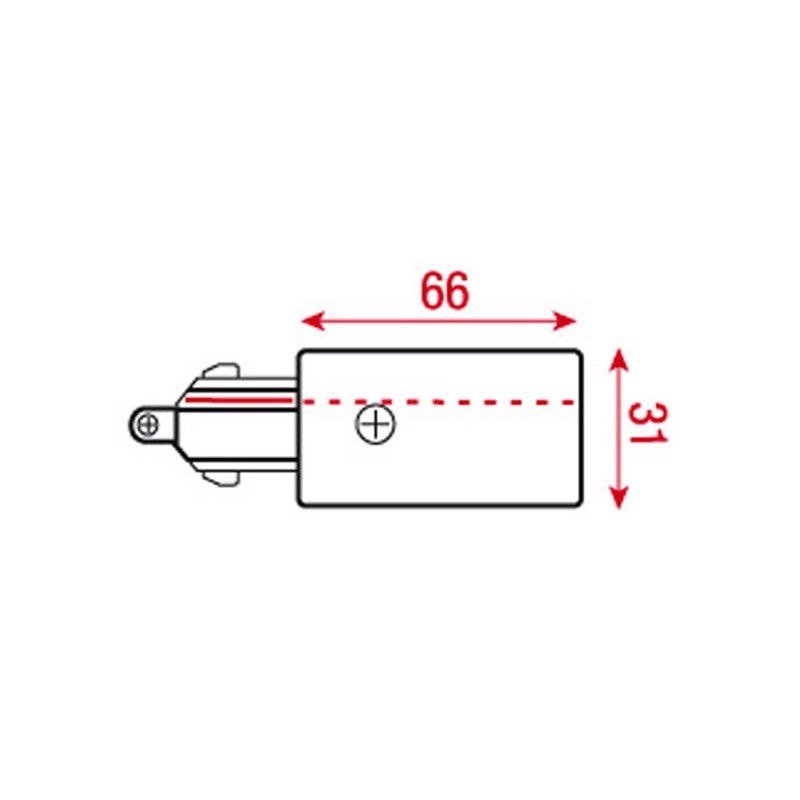 Artecta A0333201 - 3-Phase Left Feed-In Connector (black) - 2 Artecta A0333201 - 3-Phase Left Feed-In Connector (black) - 2