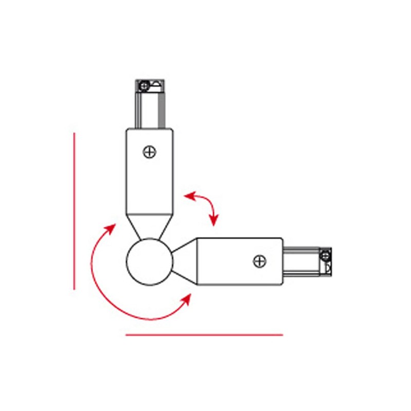 Artecta A0333501 - 3-Phase Corner Connector (black) - 4 Artecta A0333501 - 3-Phase Corner Connector (black) - 4