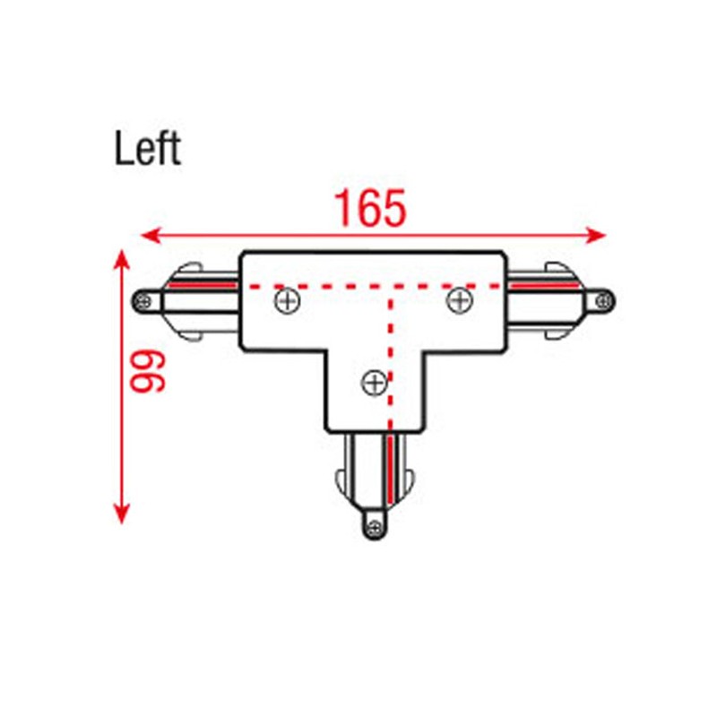 Artecta A0333702 - 3-Phase Left T-Connector (white) - 2 Artecta A0333702 - 3-Phase Left T-Connector (white) - 2