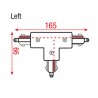Artecta A0333713 - 3-Phase Right T-Connector (silver) - 2 Artecta A0333713 - 3-Phase Right T-Connector (silver) - 2