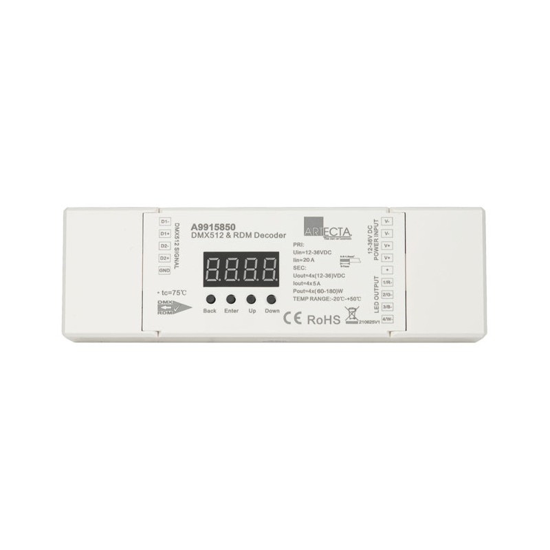 Artecta A9915850 - Play-III LED DMX Dimmer - 2 Artecta A9915850 - Play-III LED DMX Dimmer - 2
