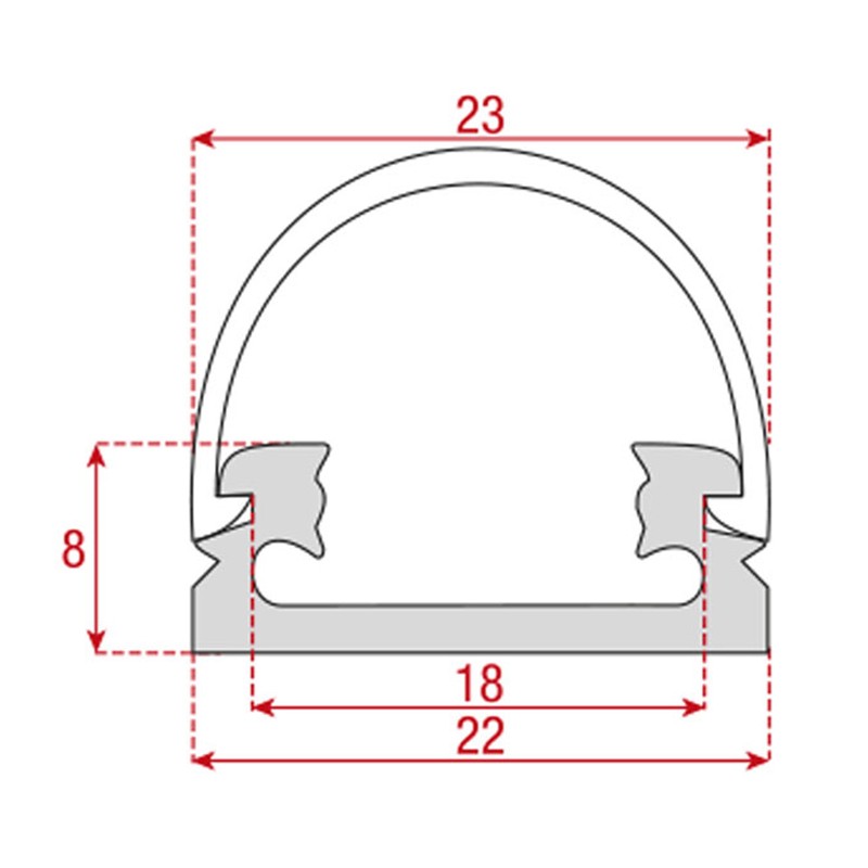Artecta A9930020 - Profile Eco Surface 22 - 5 Artecta A9930020 - Profile Eco Surface 22 - 5