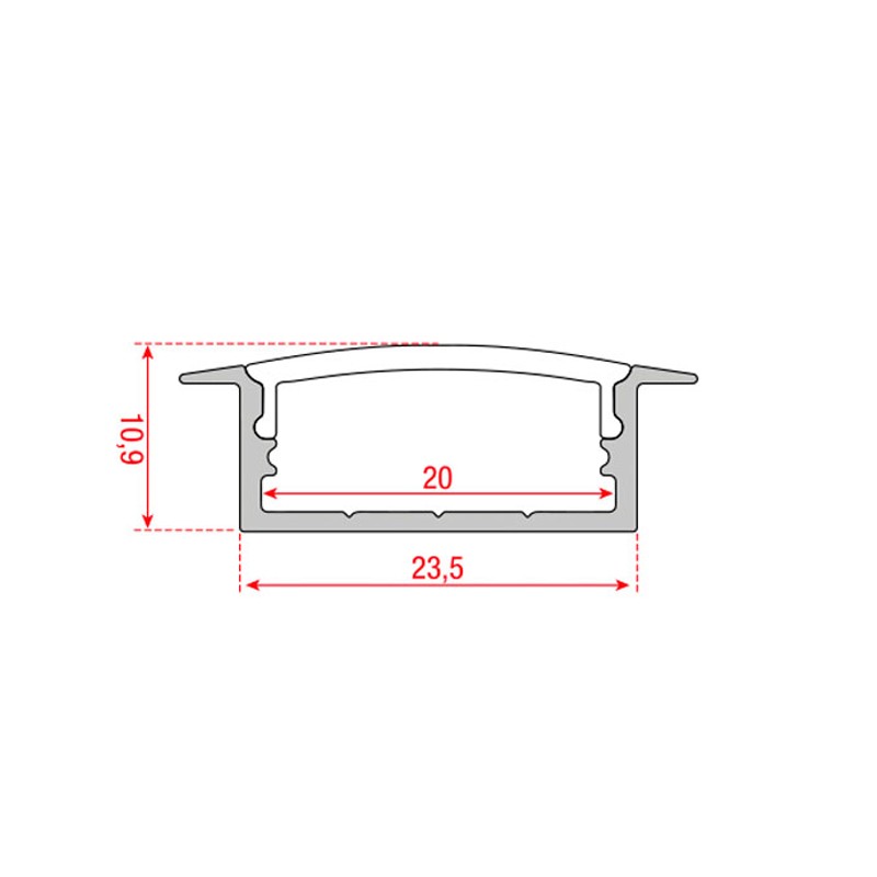 Artecta A9930403 - Profile Pro-Line 19 Recessed - 3 Artecta A9930403 - Profile Pro-Line 19 Recessed - 3