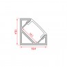 Artecta A9930404 - Profile Pro-Line 20 Corner - 3 Artecta A9930404 - Profile Pro-Line 20 Corner - 3