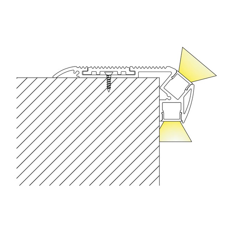 Artecta A9930414 - Profile Pro-Line for Stairs Black - 4 Artecta A9930414 - Profile Pro-Line for Stairs Black - 4