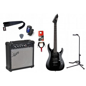 Gitara Elektryczna + Wzmacniacz 15W Tuner Zestaw 737 - 1