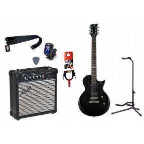 Gitara Elektryczna + Wzmacniacz 15W Tuner Zestaw 740 - 1