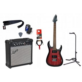 Gitara Elektryczna + Wzmacniacz 15W Tuner Zestaw 748 - 1