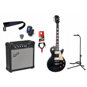 Gitara Elektryczna + Wzmacniacz 15W Tuner Zestaw 755 - 1