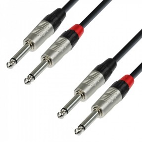 ADAM HALL K4TPP0150 REAN - kabel 2xJack -2xJack 1.5M