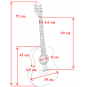 Ever Play TAIKI TC-601 BKMT Czarny Mat - gitara klasyczna 3/4 - 4