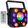 LIGHT4ME Turbo Flower - efekt disco LED PAR UV kula laser stroboskop - 2