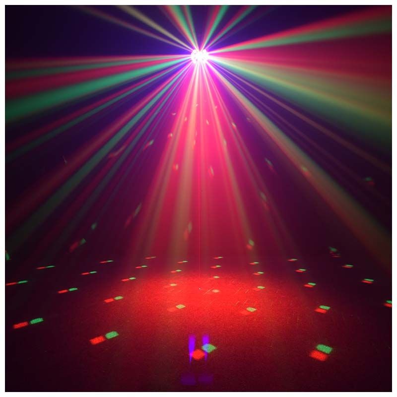 LIGHT4ME Turbo Flower - efekt disco LED PAR UV kula laser stroboskop - 7