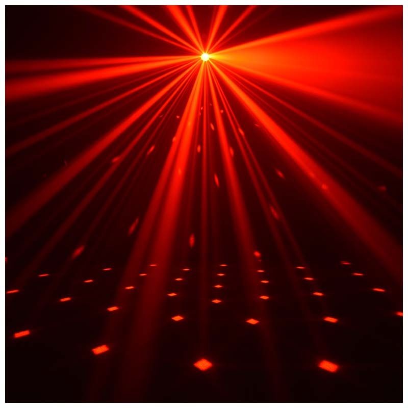 LIGHT4ME Turbo Flower - efekt disco LED PAR UV kula laser stroboskop - 10