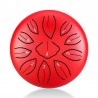Hluru-Wangyou TWG11-6-Red Mini Ginkgo biloba drum 6" - Tongue Drum - 1