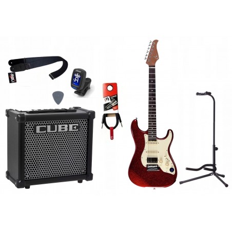 Gitara Elektryczna + Wzmacniacz 10W Tuner Zestaw 783 - 1