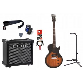 Gitara Elektryczna + Wzmacniacz 10W Tuner Zestaw 786 - 1