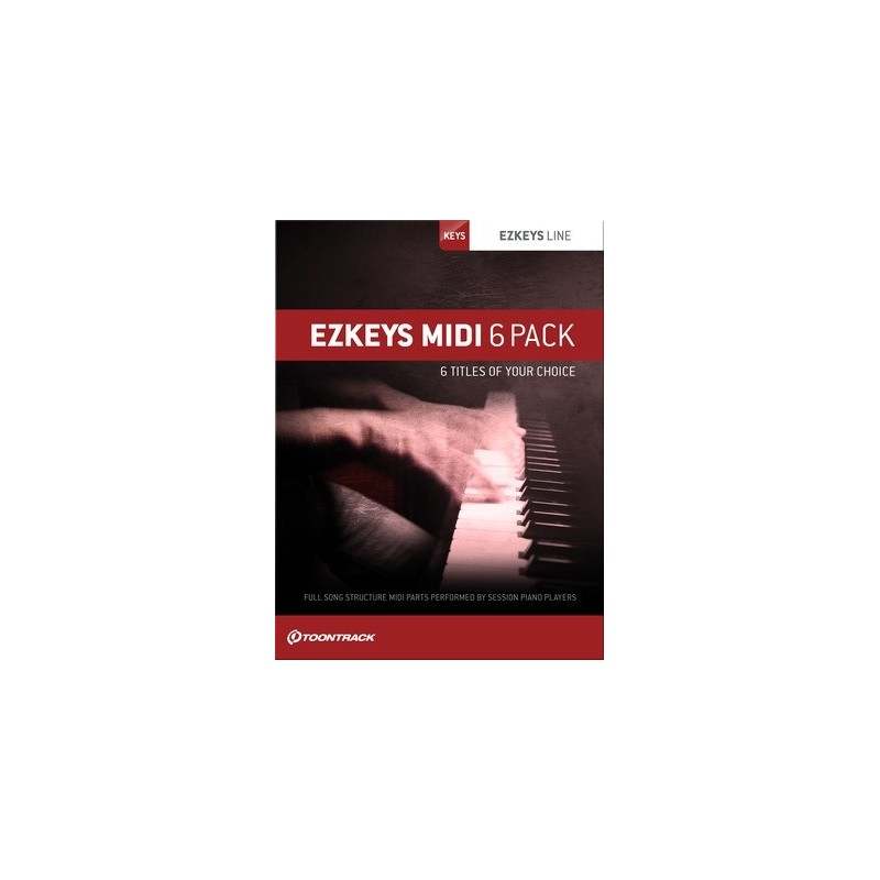 Toontrack EZkeys MIDI 6 Pack - zestaw presetów midi