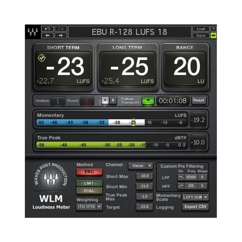 Waves WLM Loudness Meter - wtyczka VST