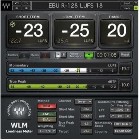 Waves WLM Loudness Meter - wtyczka VST